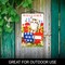G128 Combo Pack Garden Flag Hanger 14IN & Garden Flag Welcome Kitten Patriotic Printed 12x18IN Double Sided